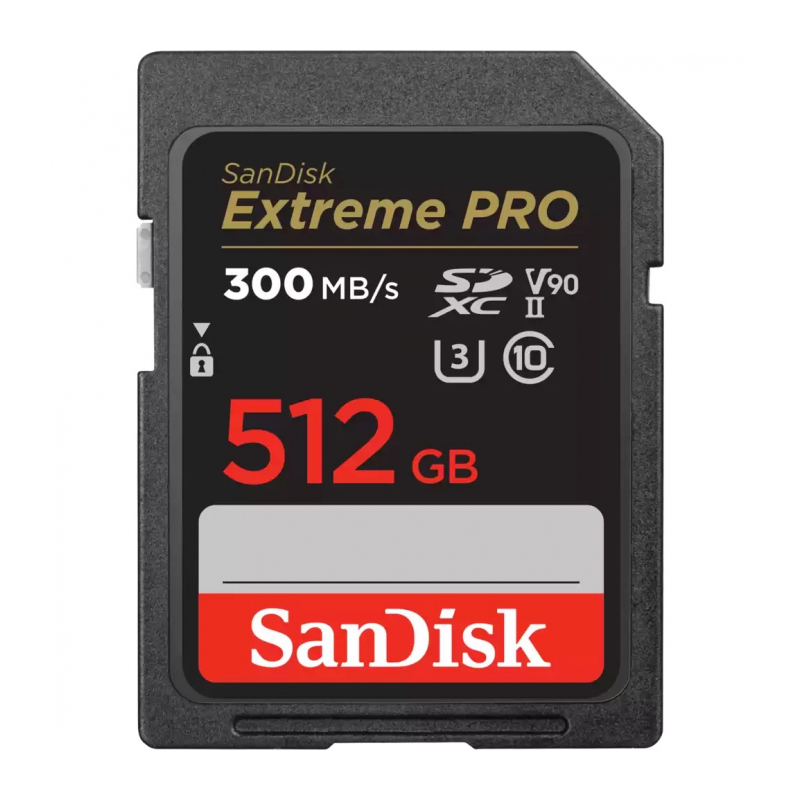 Карта памяти SanDisk Extreme Pro SDXC UHS-II V90 U3 300/260 MB/s 512GB SDSDXDK-512G-GN4IN