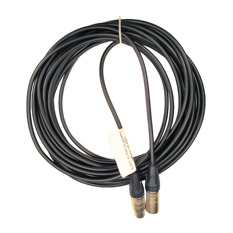 GS-PRO XLR3F-XLR3M 20 метров балансный микрофонный кабель (черный)